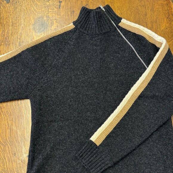 BEDO zipper mock turtle neck sweater - XL - Picture 3 of 6